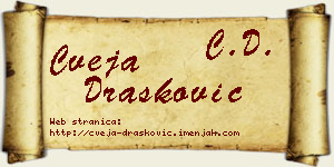 Cveja Drašković vizit kartica